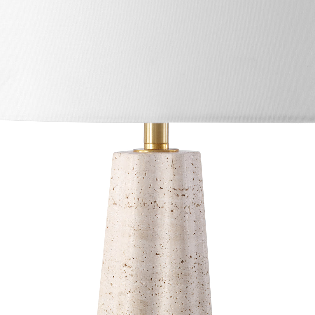 American Home Furniture Safavieh Couture Naveen Travertine Table Lamp