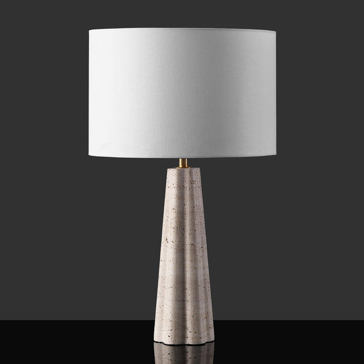 American Home Furniture Safavieh Couture Naveen Travertine Table Lamp