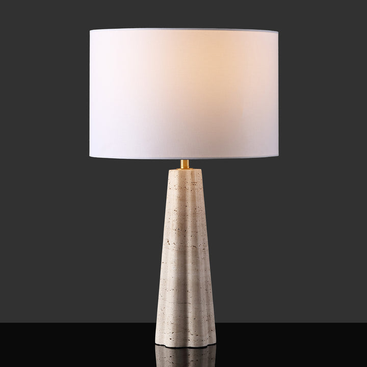 American Home Furniture Safavieh Couture Naveen Travertine Table Lamp