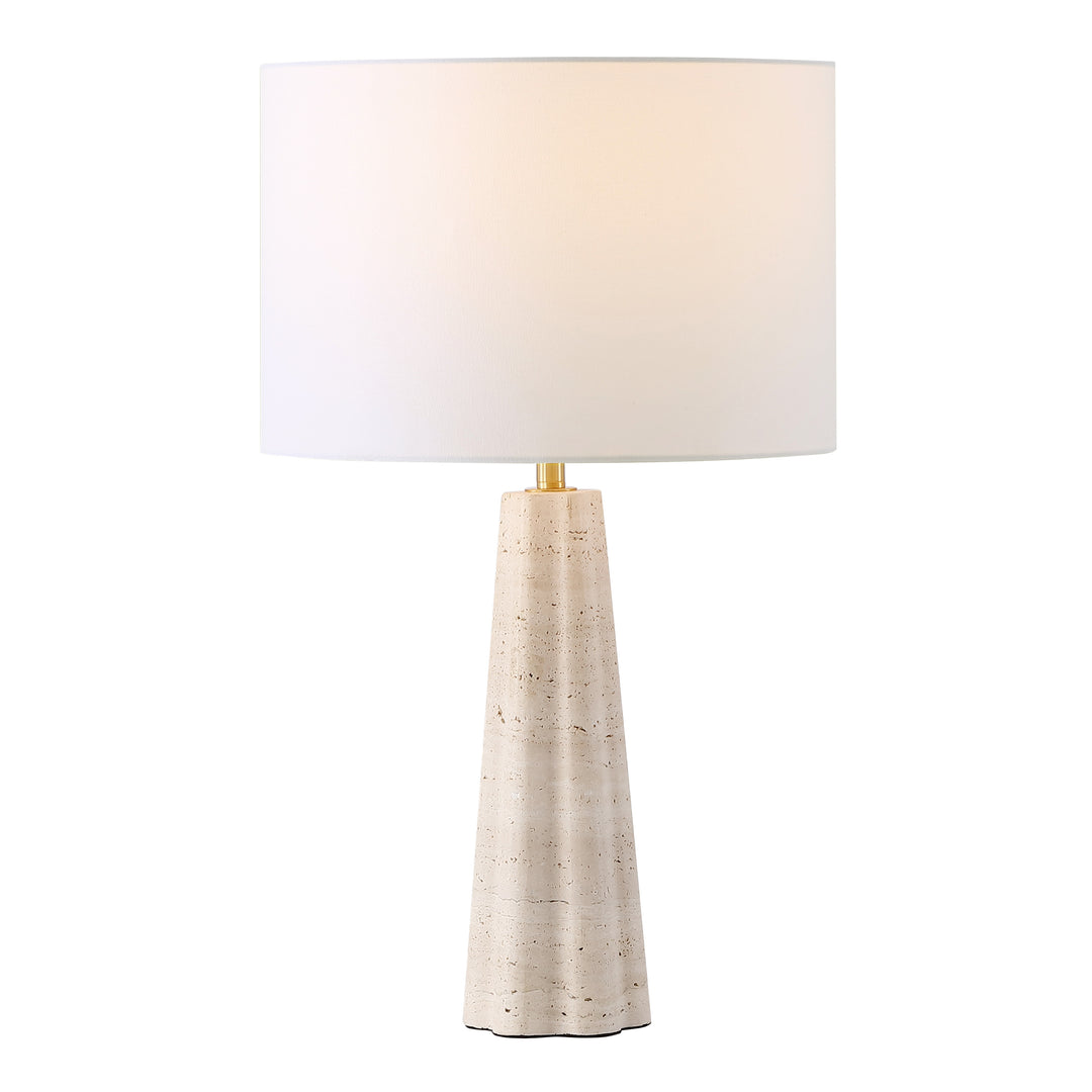 American Home Furniture Safavieh Couture Naveen Travertine Table Lamp