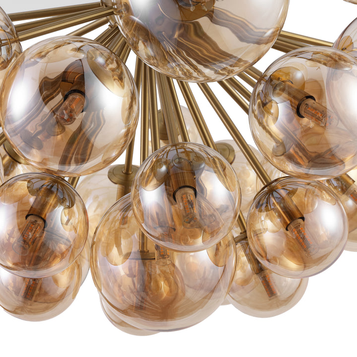 American Home Furniture Safavieh Couture Raphaela Glass Globe Chandelier