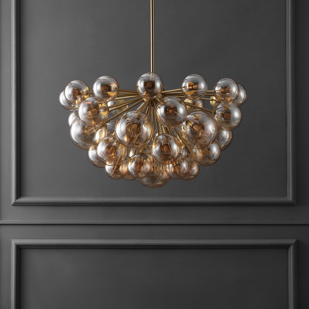 American Home Furniture Safavieh Couture Raphaela Glass Globe Chandelier