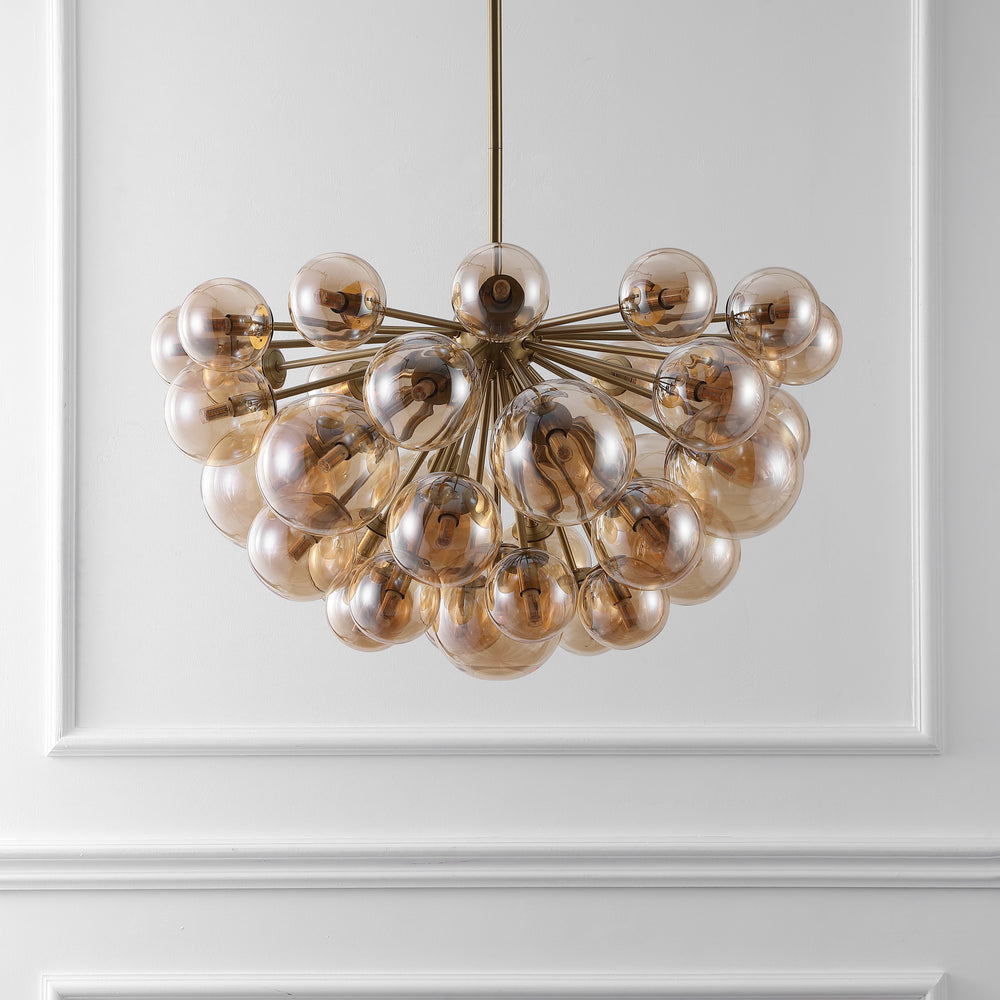 American Home Furniture Safavieh Couture Raphaela Glass Globe Chandelier