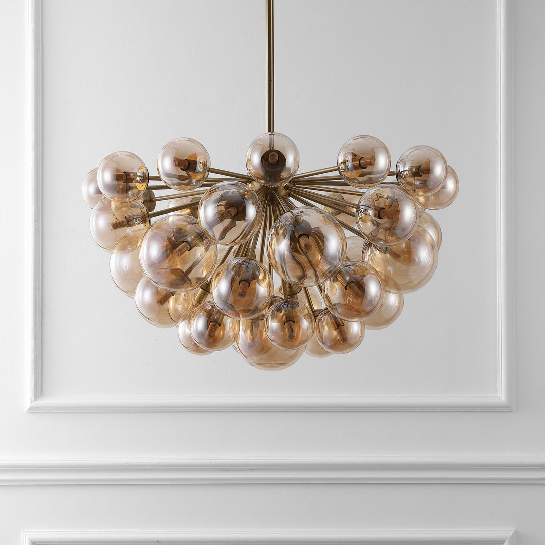 American Home Furniture Safavieh Couture Raphaela Glass Globe Chandelier