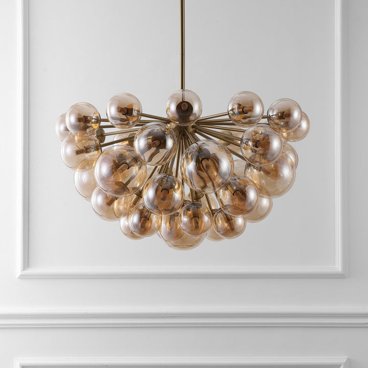 American Home Furniture Safavieh Couture Raphaela Glass Globe Chandelier