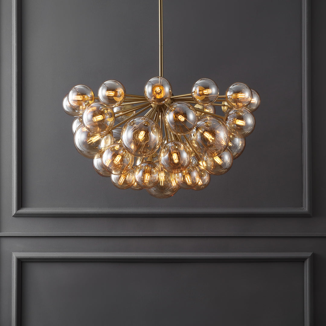 American Home Furniture Safavieh Couture Raphaela Glass Globe Chandelier