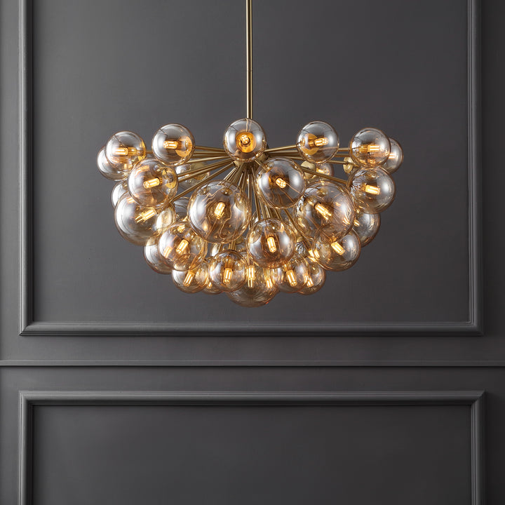 American Home Furniture Safavieh Couture Raphaela Glass Globe Chandelier