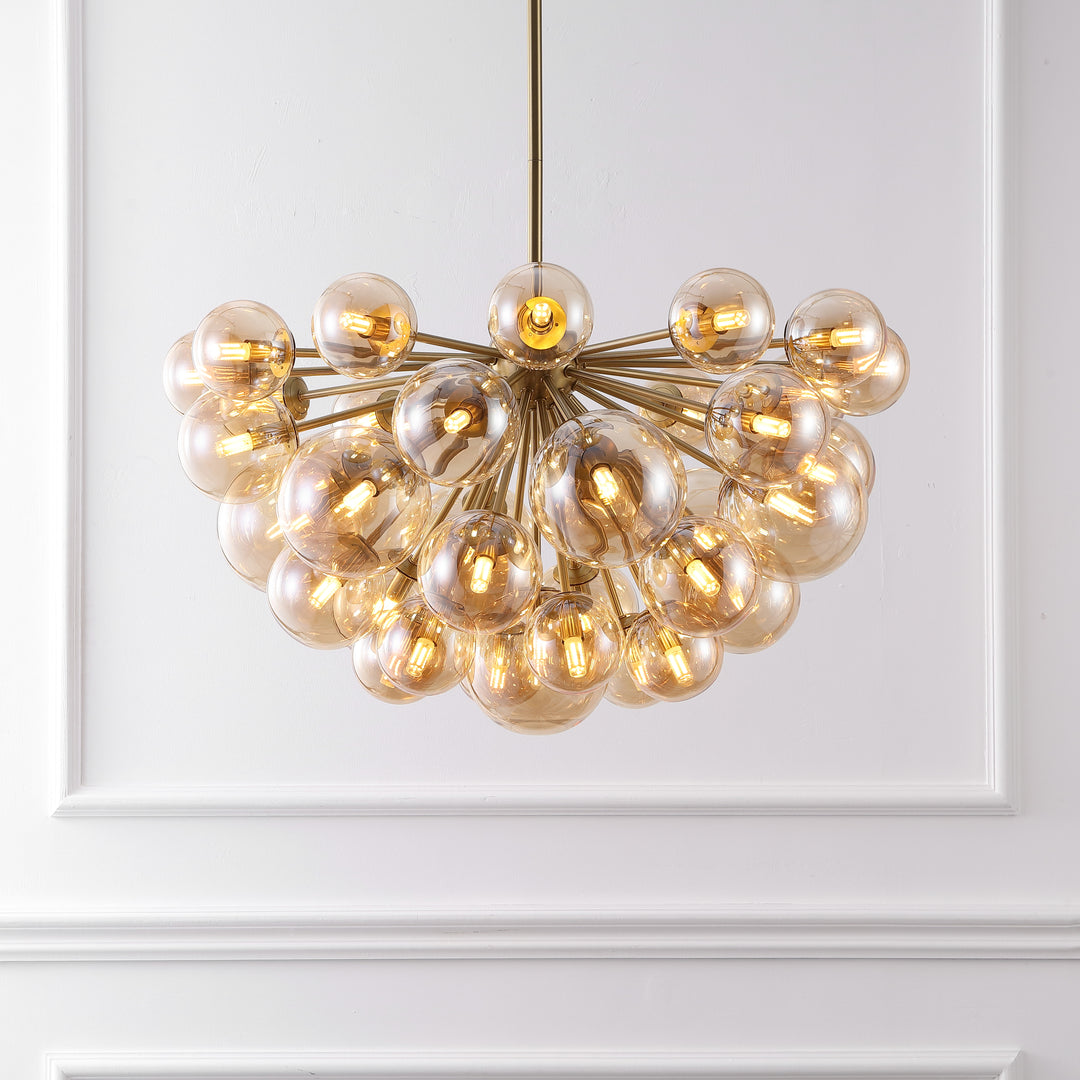 American Home Furniture Safavieh Couture Raphaela Glass Globe Chandelier