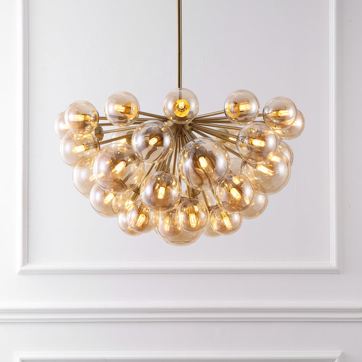 American Home Furniture Safavieh Couture Raphaela Glass Globe Chandelier