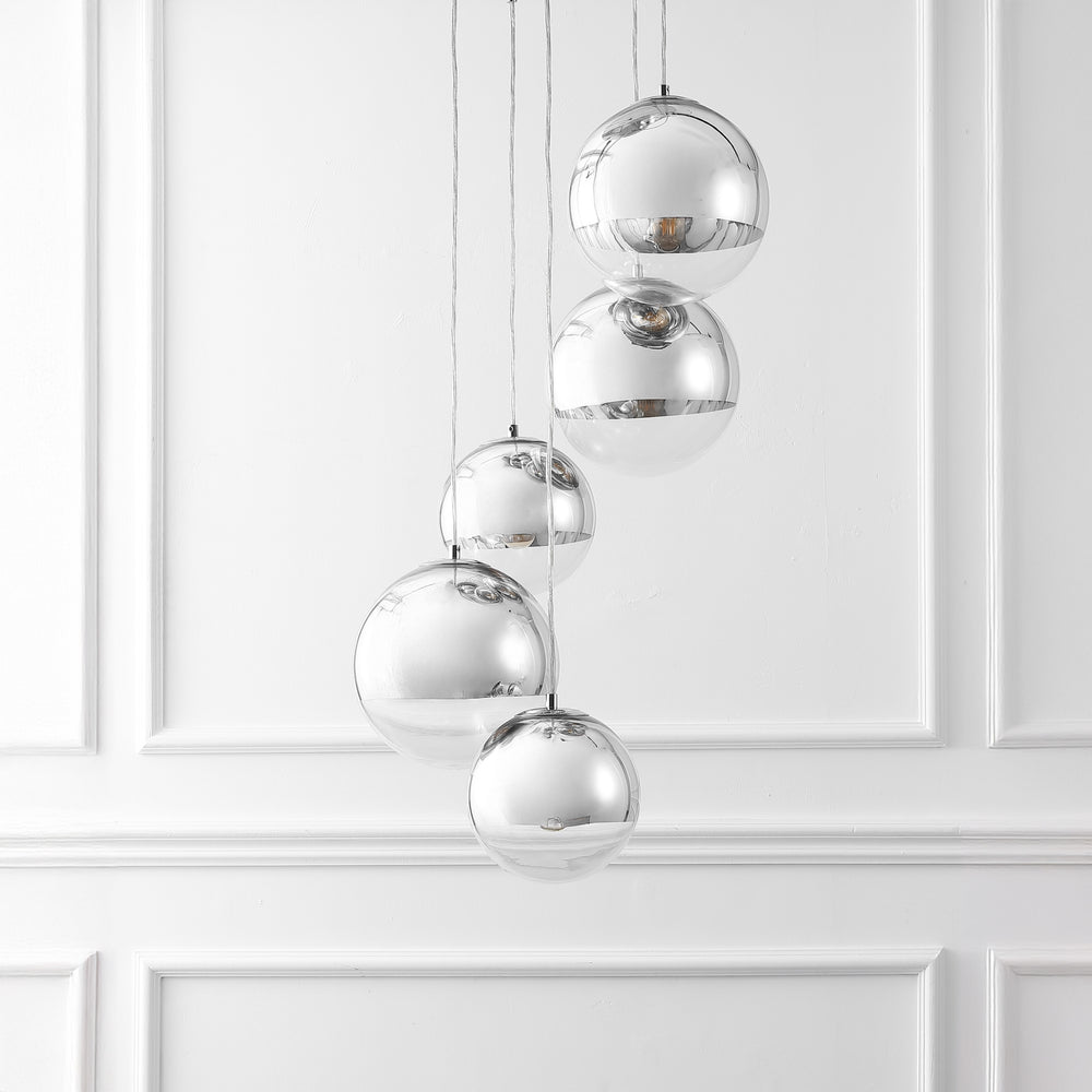 American Home Furniture Safavieh Couture Skylina Metal 5 Light Chandelier