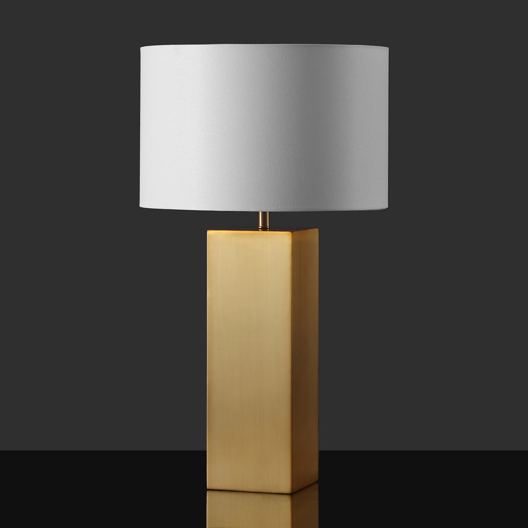 American Home Furniture Safavieh Couture Hank Metal Square Table Lamp