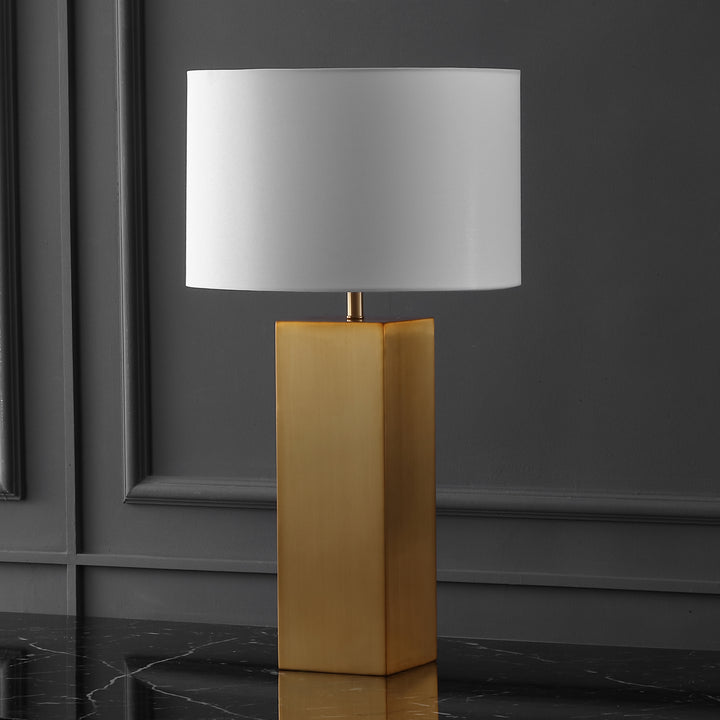 American Home Furniture Safavieh Couture Hank Metal Square Table Lamp