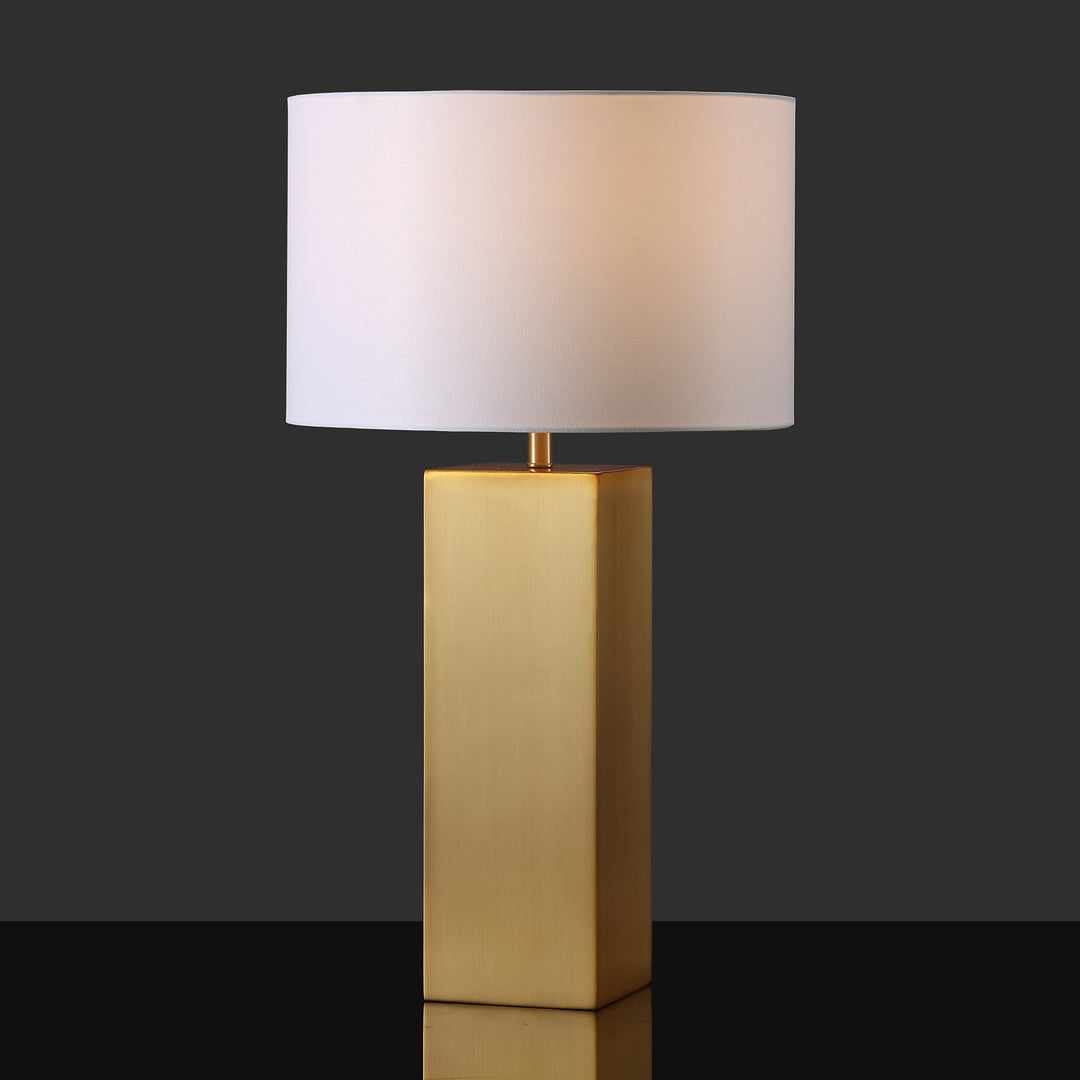 American Home Furniture Safavieh Couture Hank Metal Square Table Lamp