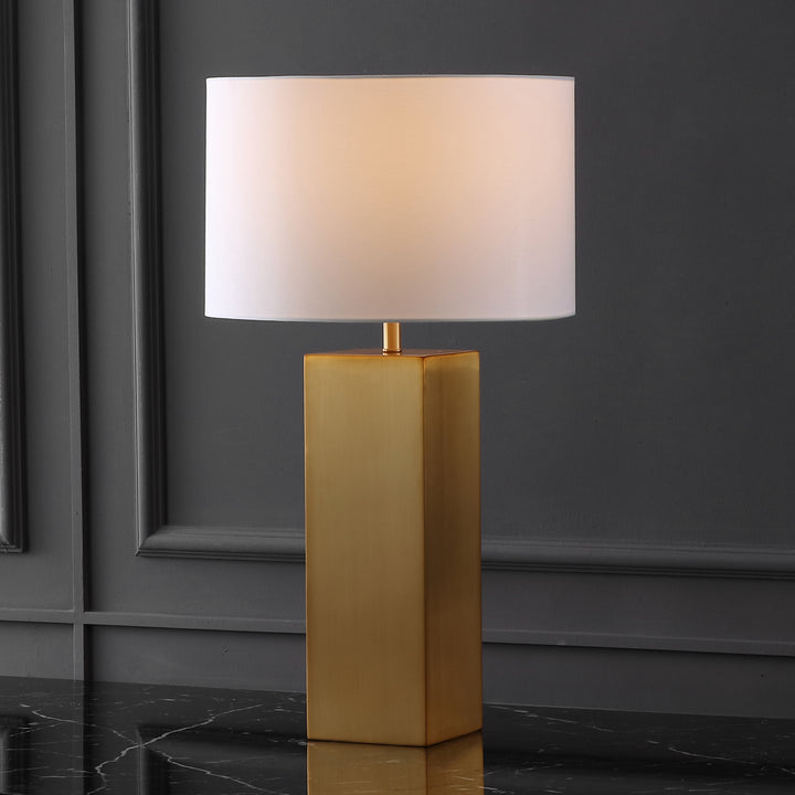 American Home Furniture Safavieh Couture Hank Metal Square Table Lamp