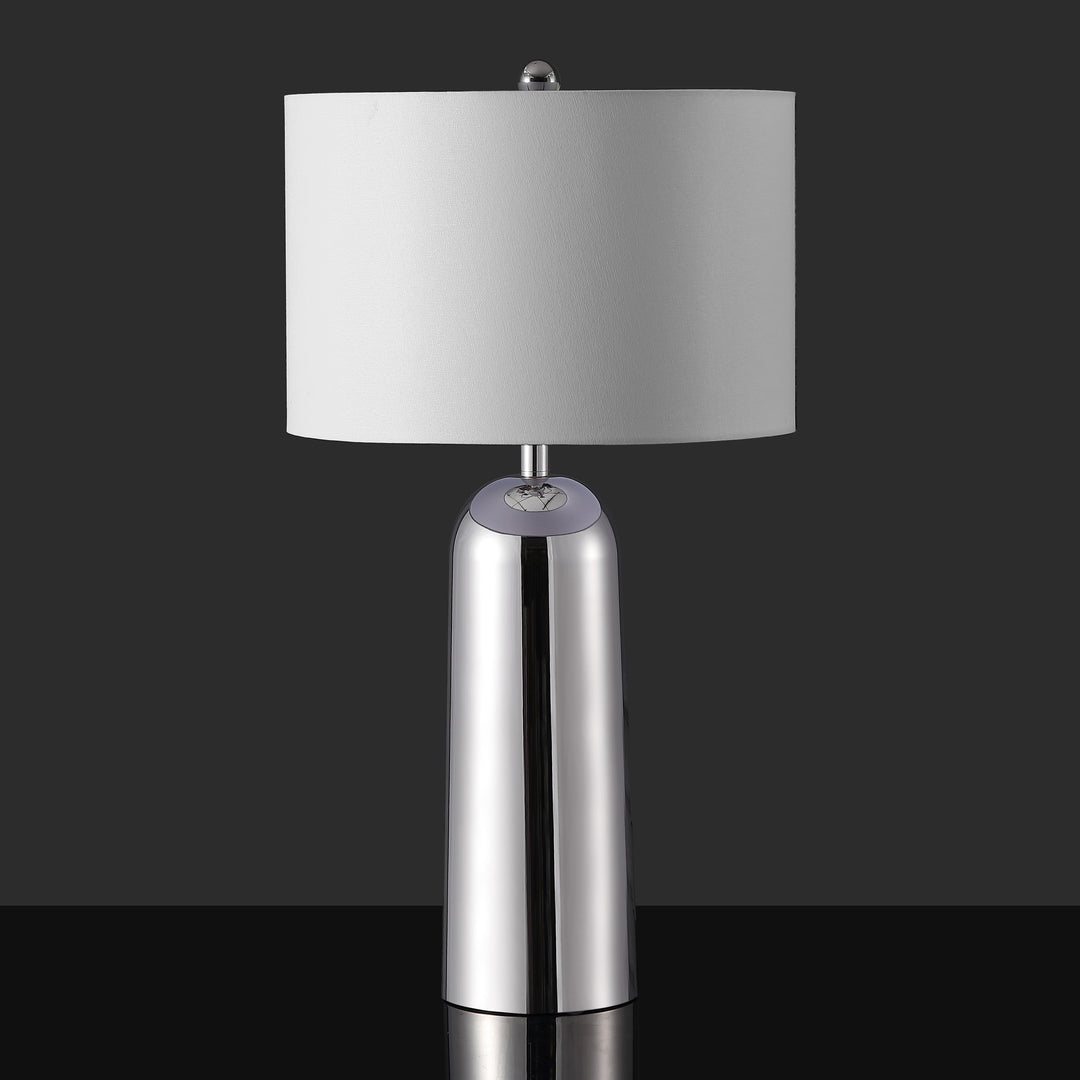 15"W x 15"D x 28.5"H / Silver/White