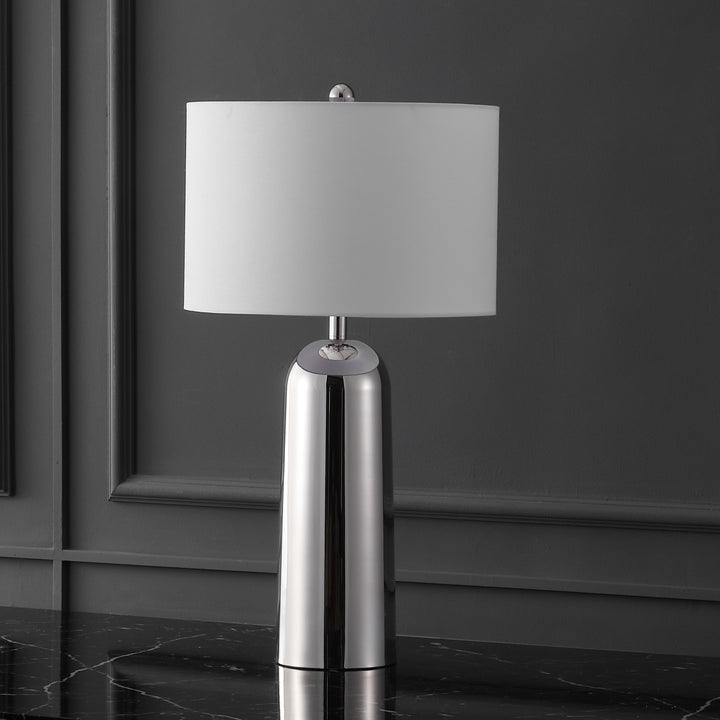 15"W x 15"D x 28.5"H / Silver/White