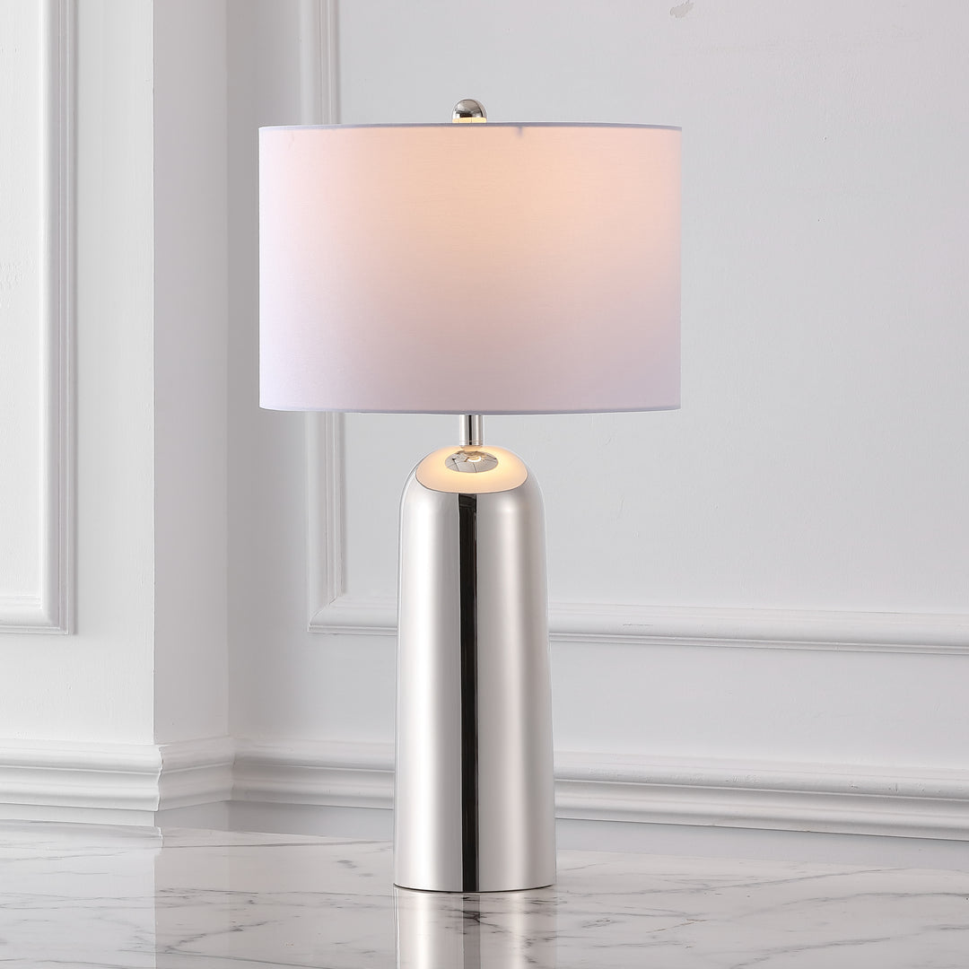 15"W x 15"D x 28.5"H / Silver/White