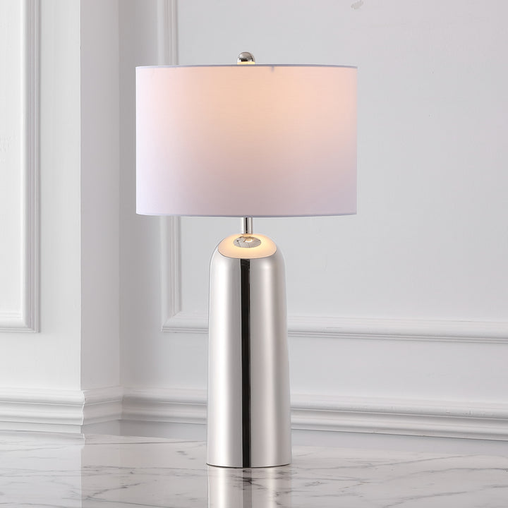 15"W x 15"D x 28.5"H / Silver/White