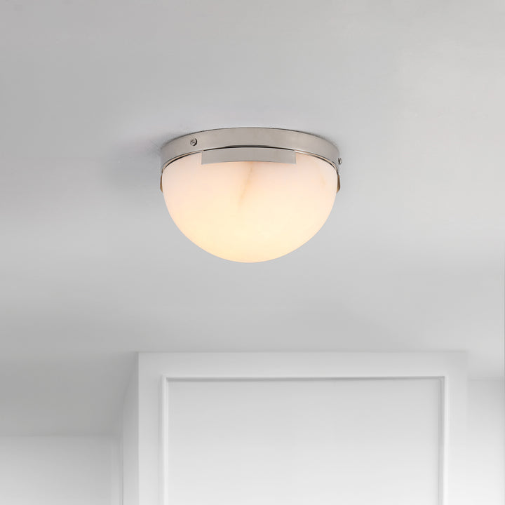 8"W x 8"D x 4.8"H / Silver/Off White