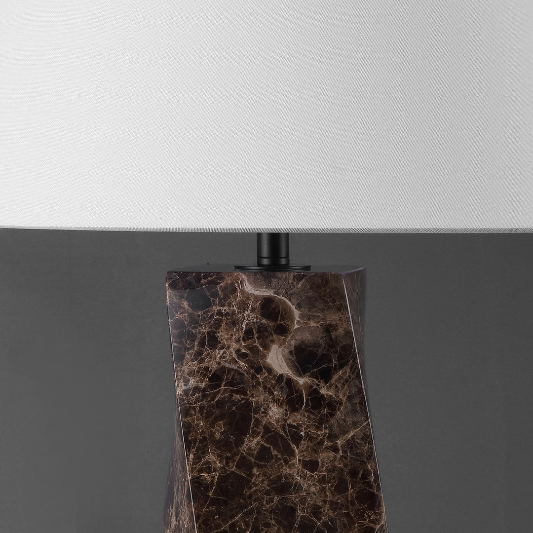 Dark Brown / White