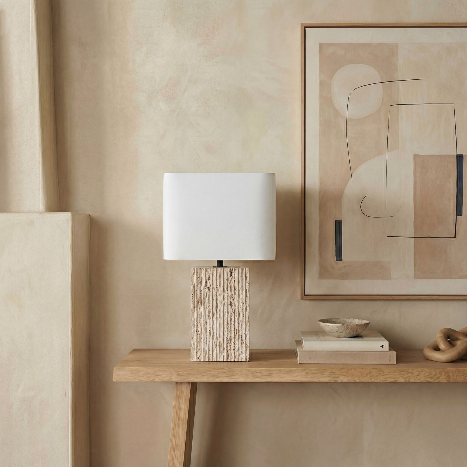 Safavieh Couture Henry Travertine Table Lamp