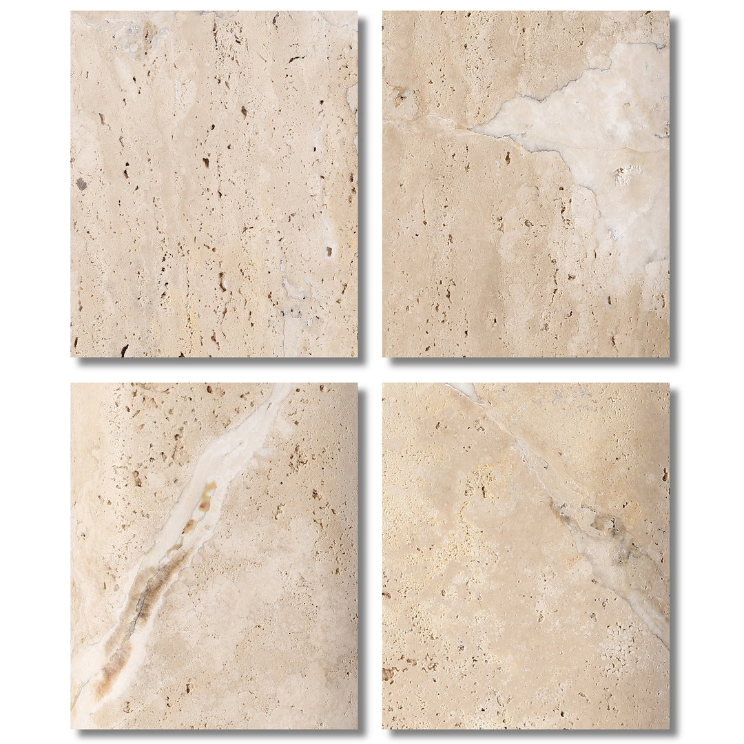 Travertine / White