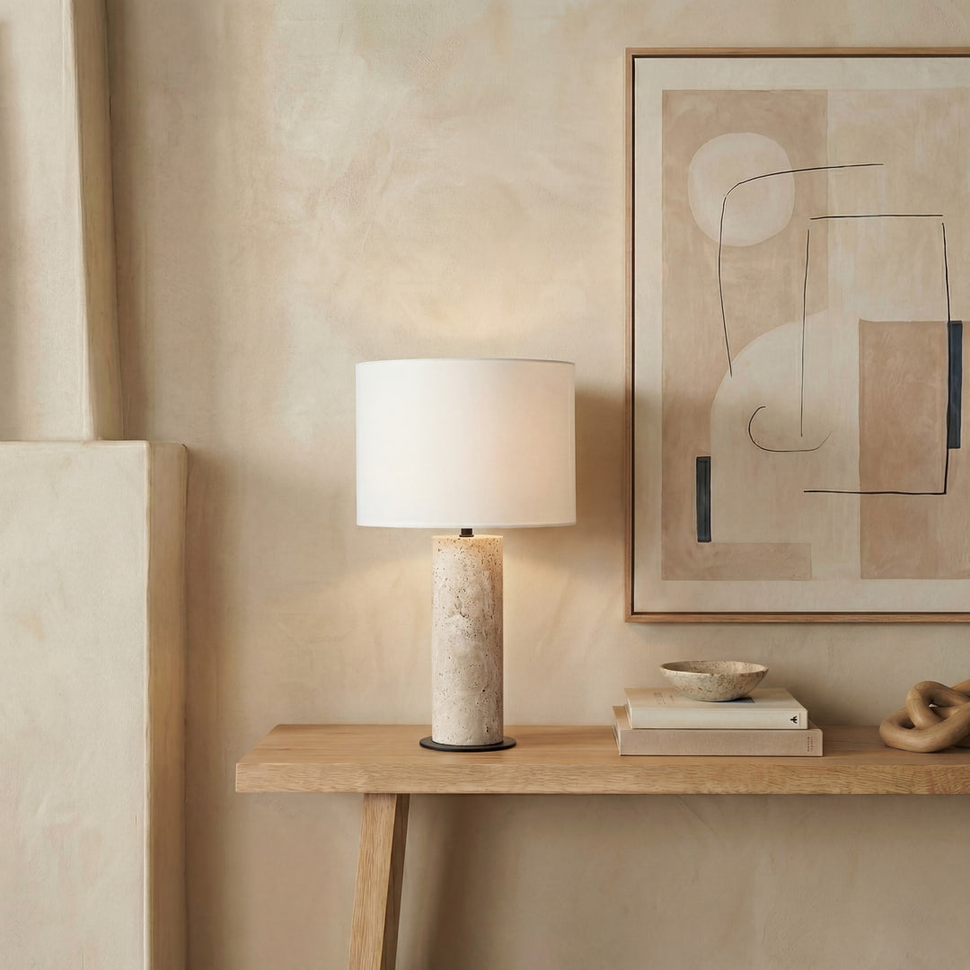 Travertine / White