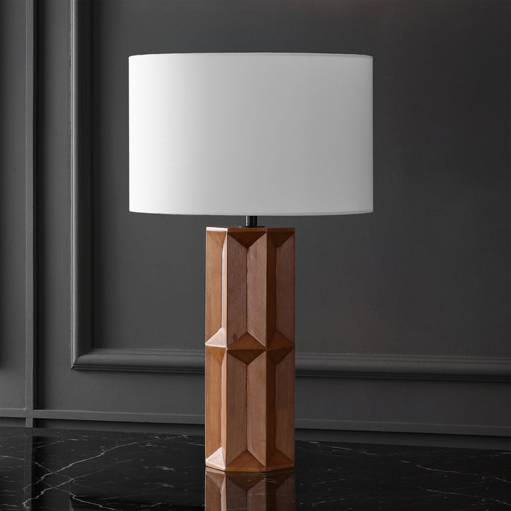 American Home Furniture Safavieh Couture Ferdinand Wood Table Lamp