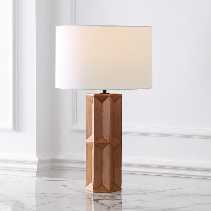 American Home Furniture Safavieh Couture Ferdinand Wood Table Lamp