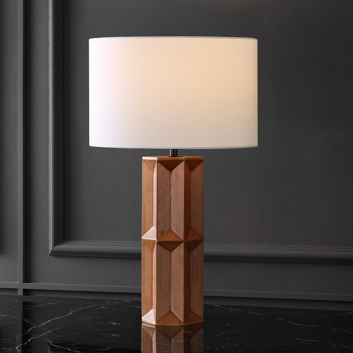 American Home Furniture Safavieh Couture Ferdinand Wood Table Lamp