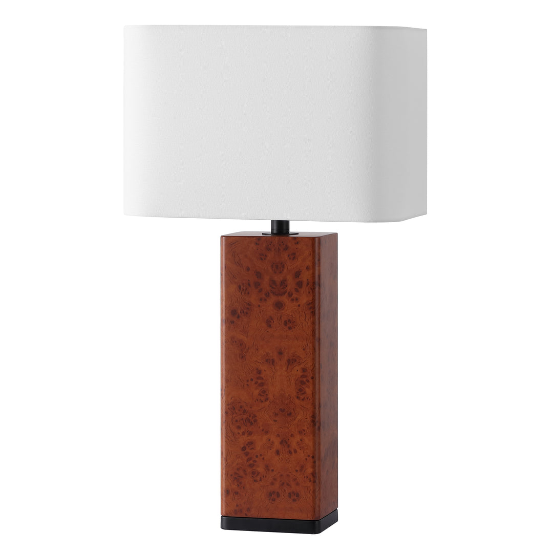 American Home Furniture Safavieh Couture Elsee Burl Wood Table Lamp
