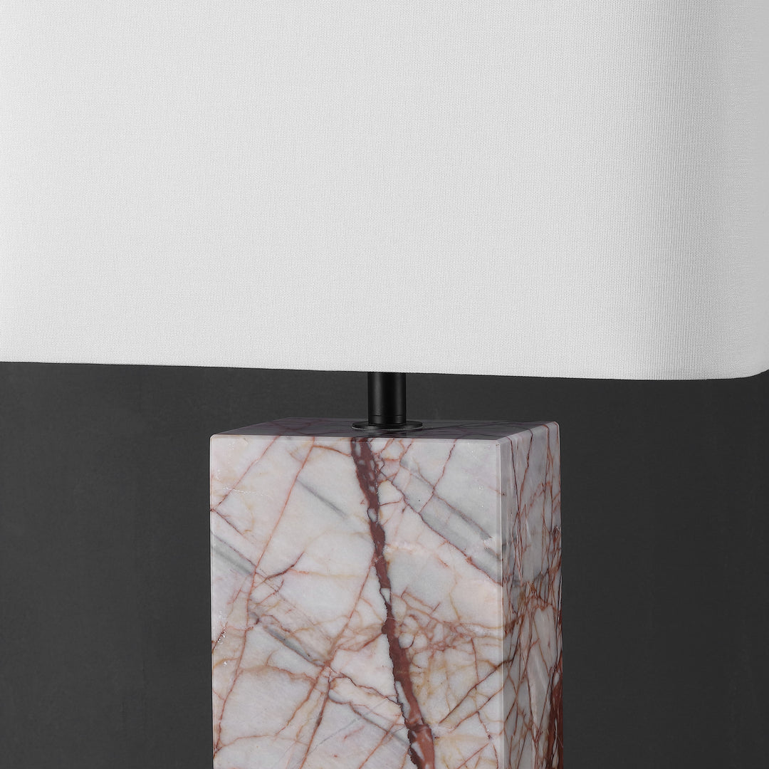 American Home Furniture Safavieh Couture Chrisette Marble Square Base Table Lamp