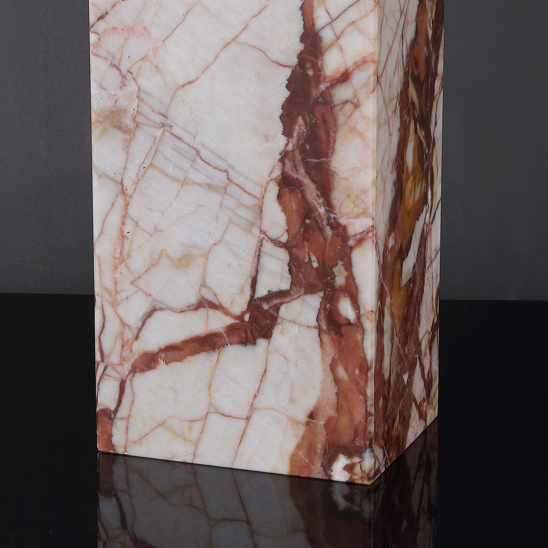 American Home Furniture Safavieh Couture Chrisette Marble Square Base Table Lamp