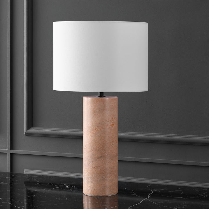 American Home Furniture Safavieh Couture Jillianna Round Marble Table Lamp