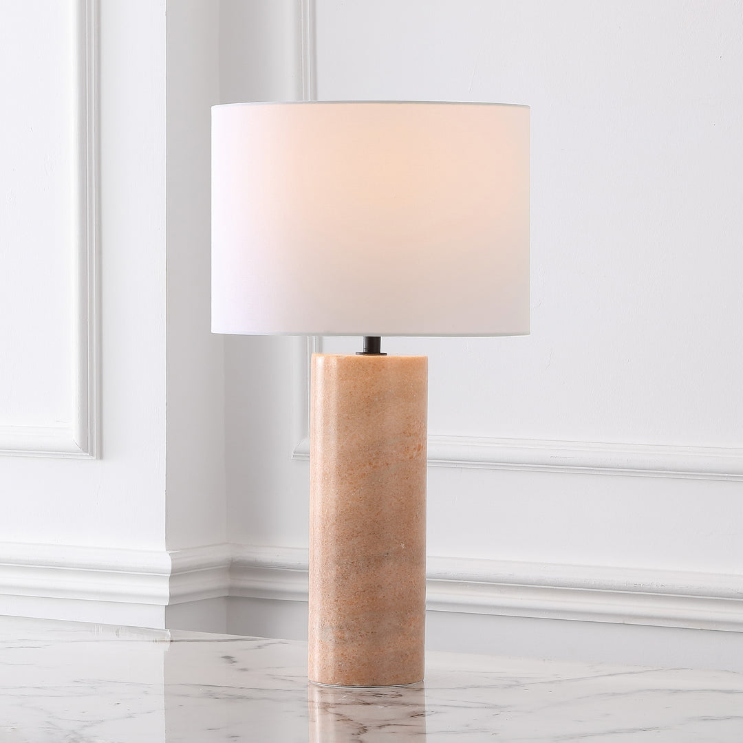 American Home Furniture Safavieh Couture Jillianna Round Marble Table Lamp