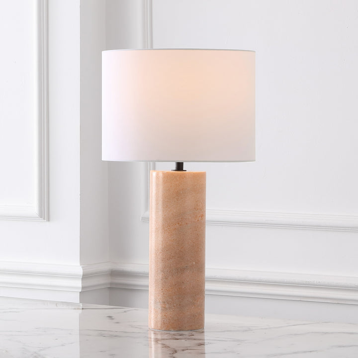 American Home Furniture Safavieh Couture Jillianna Round Marble Table Lamp