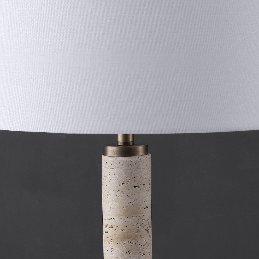 Travertine / White