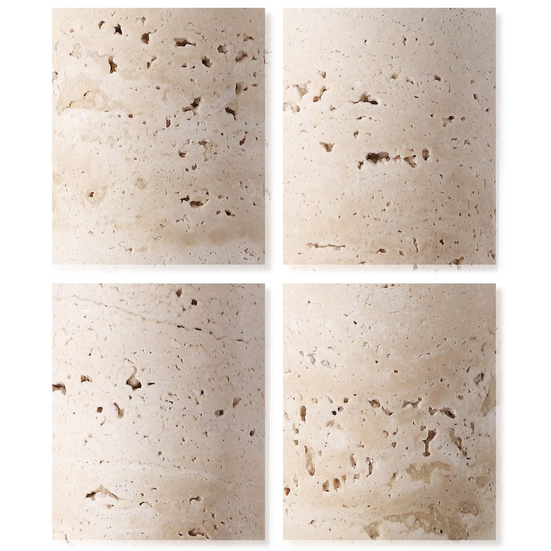 Travertine / White