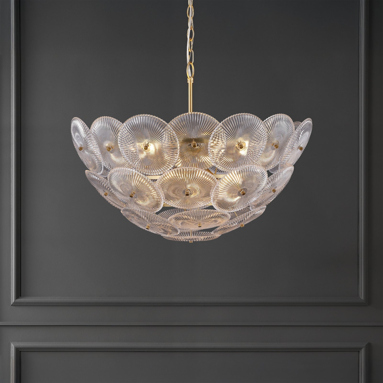 Safavieh Couture Alberta Glass & Metal Chandeli