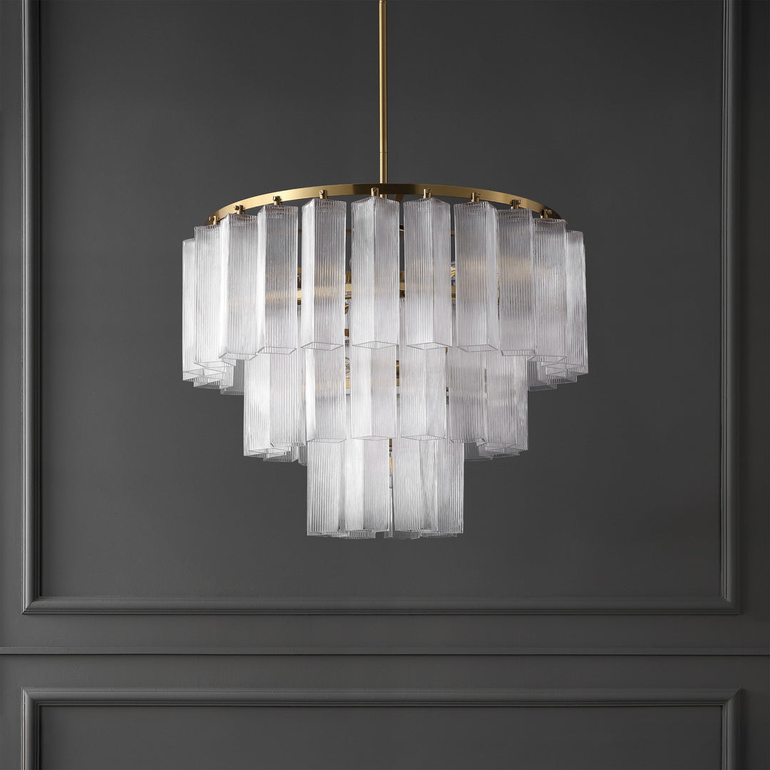 Safavieh Couture Kelcie Tiered Glass Chandelier
