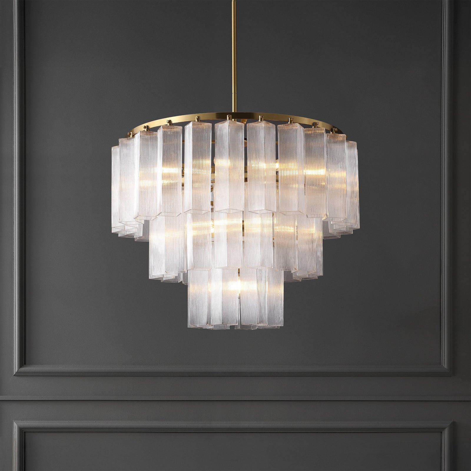 Safavieh Couture Kelcie Tiered Glass Chandelier