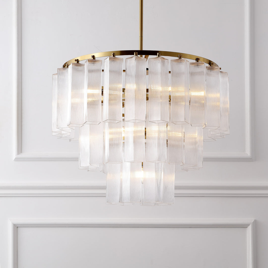 Safavieh Couture Kelcie Tiered Glass Chandelier