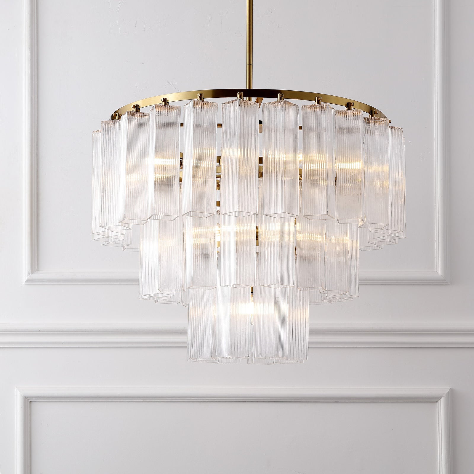 Safavieh Couture Kelcie Tiered Glass Chandelier