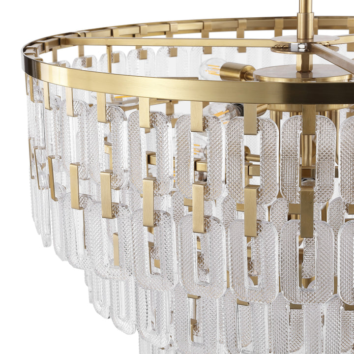 Safavieh Couture Queenie Tiered Glass Chandelie