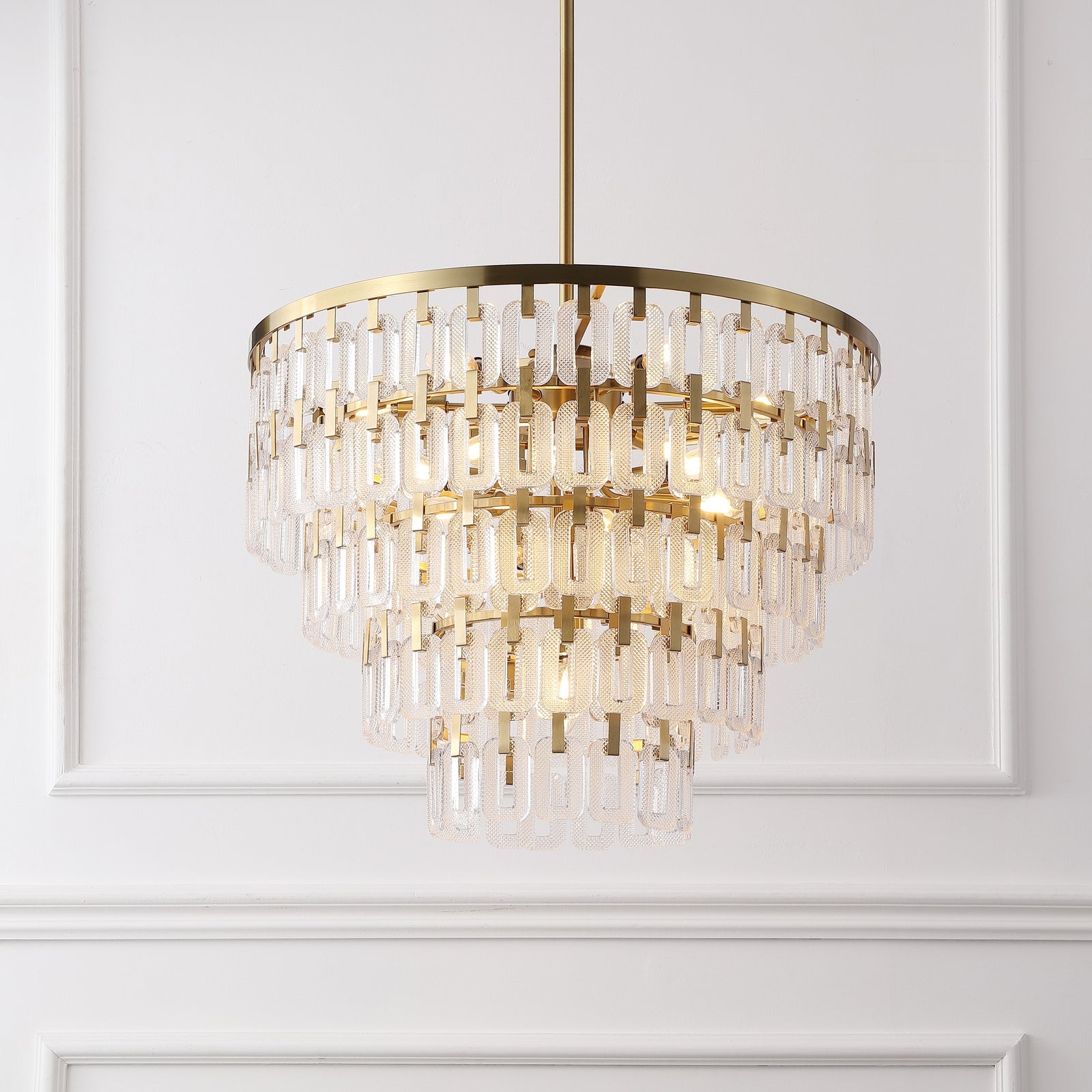 Safavieh Couture Queenie Tiered Glass Chandelie