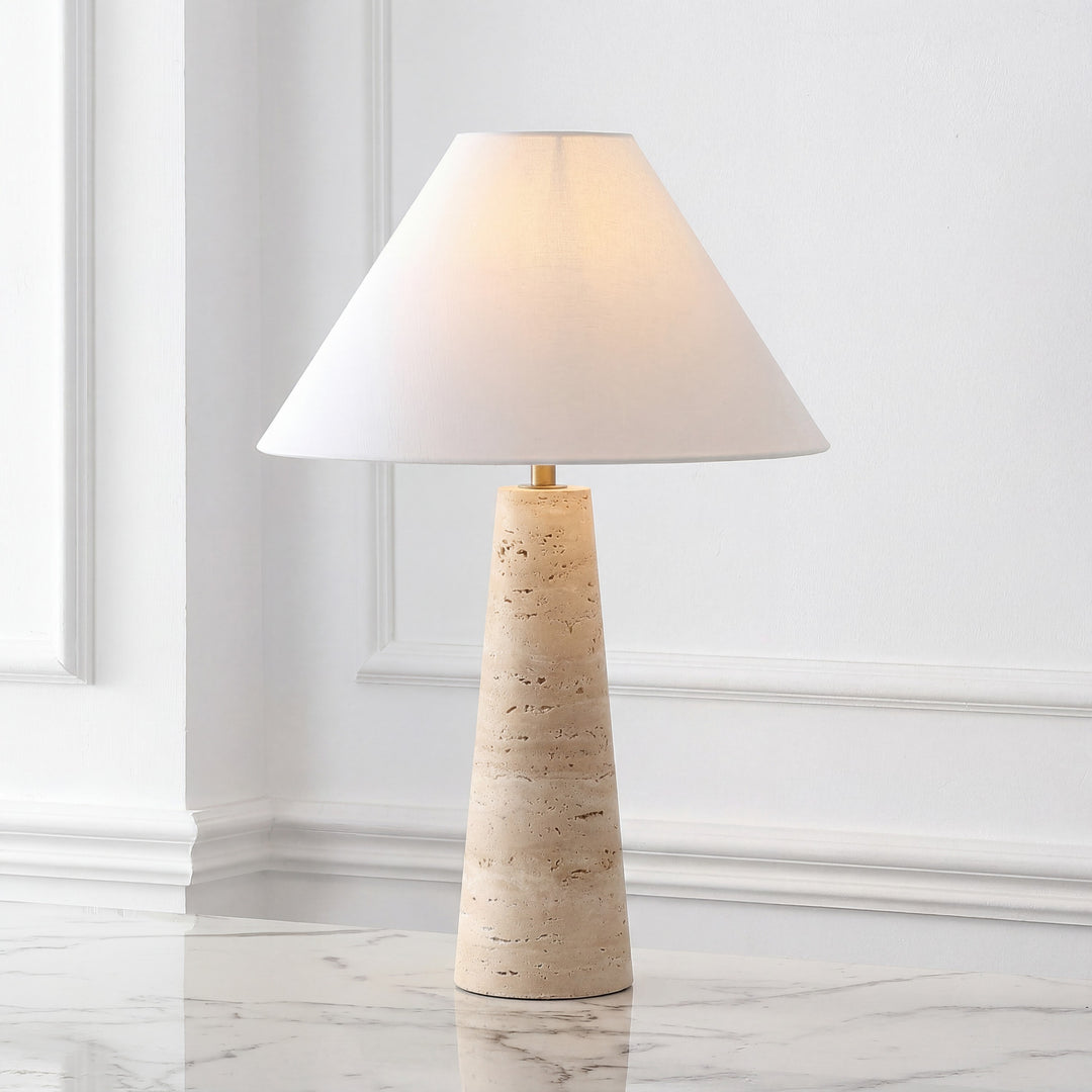 Travertine / White