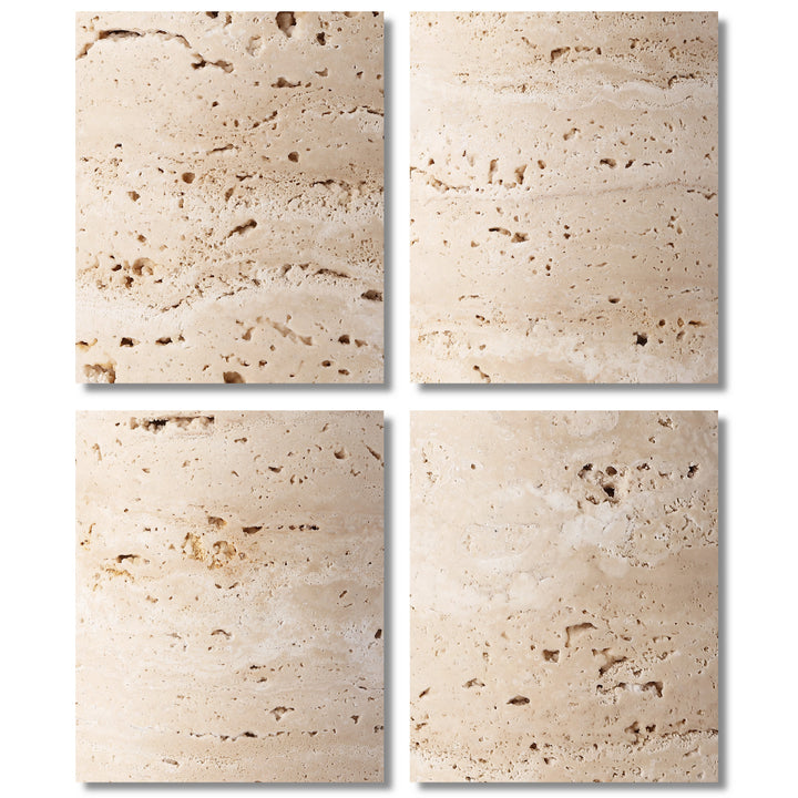 Travertine / White