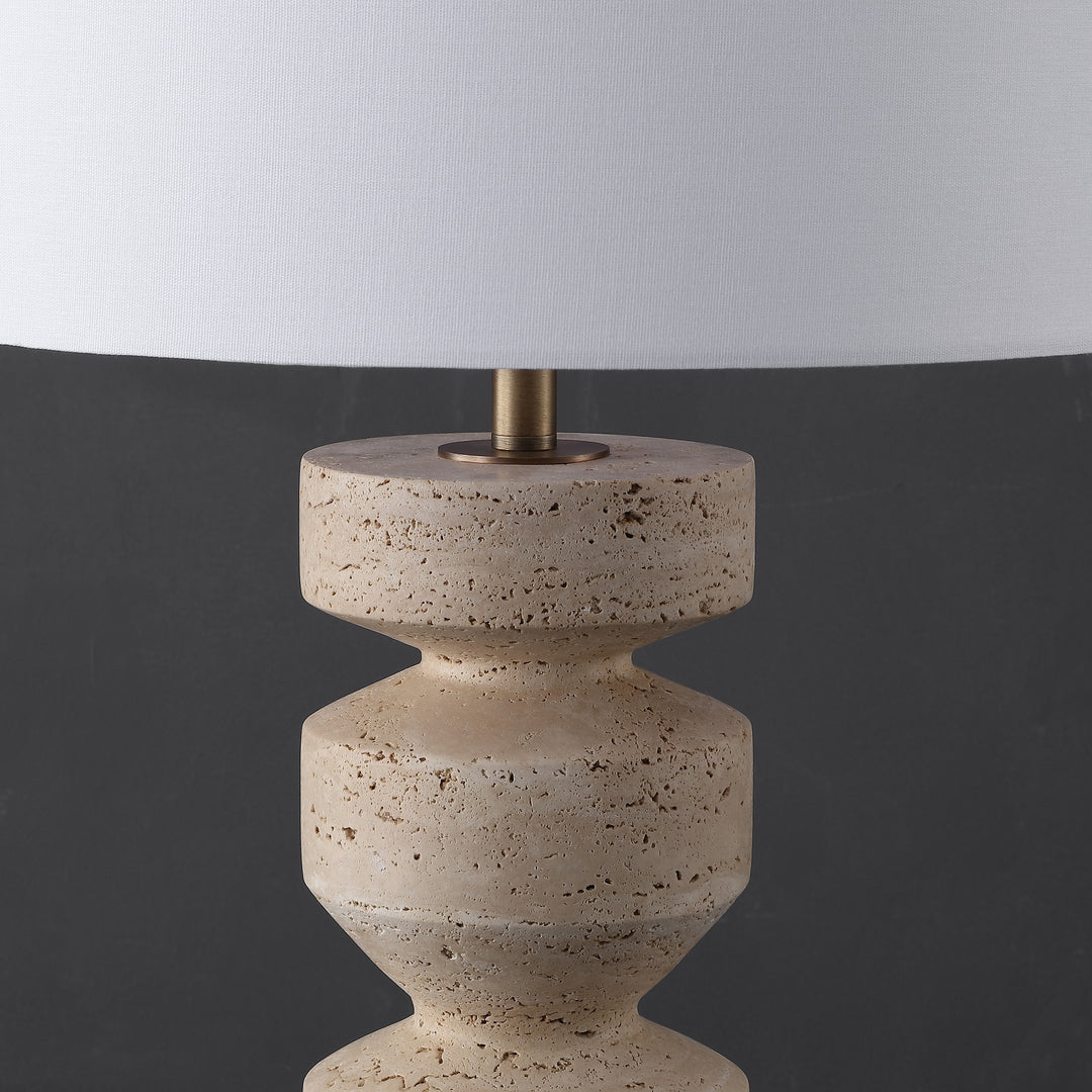 Travertine / White