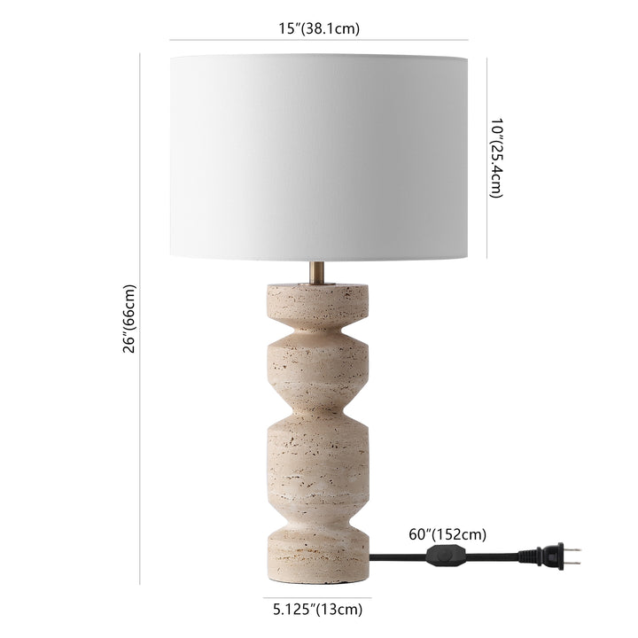 Travertine / White