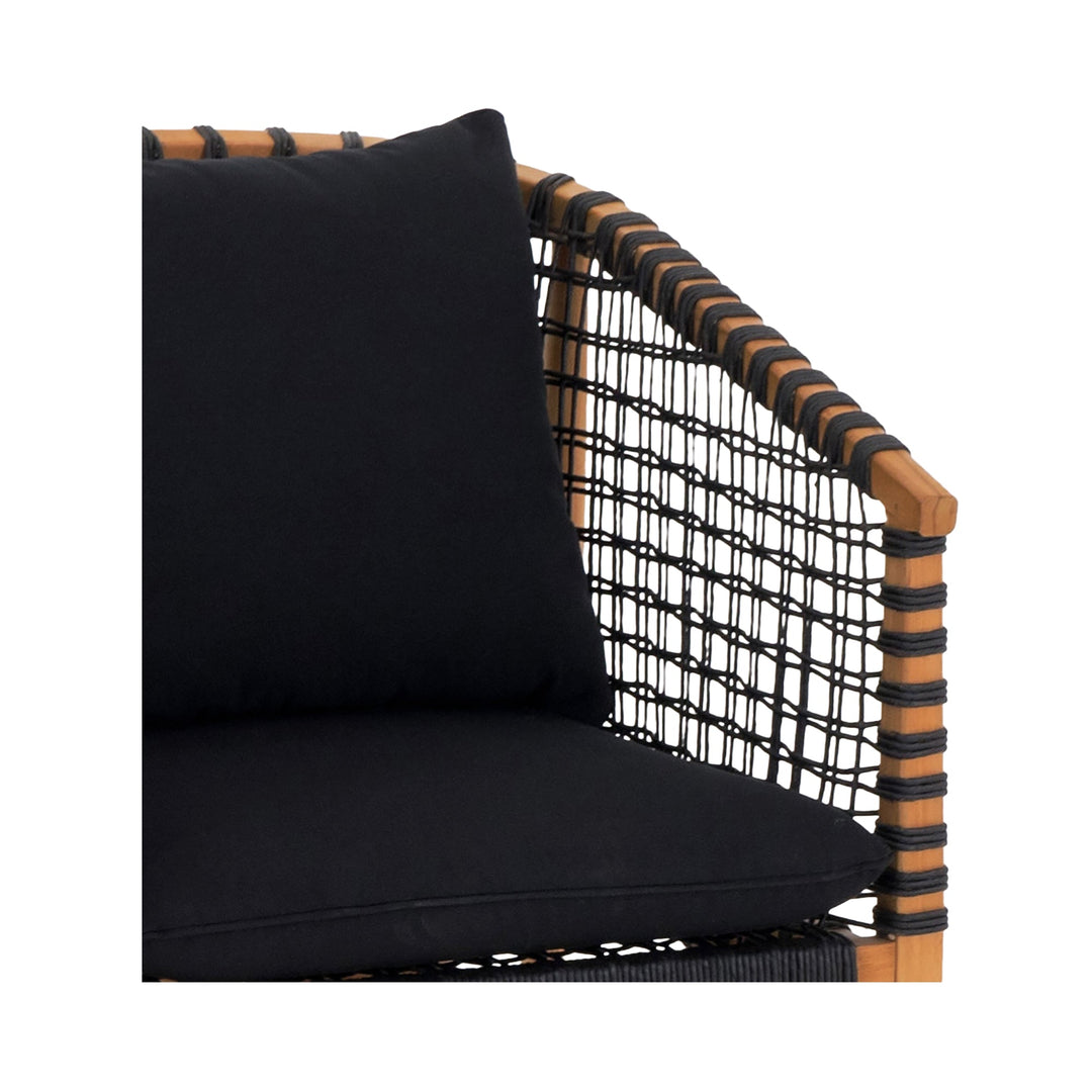 Kuna Outdoor Lounge Chair Black